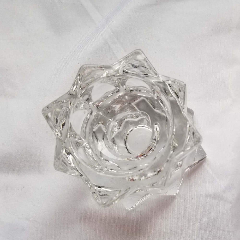Mikasa Sparkling  Star Candle Holders - Picture 2 of 6